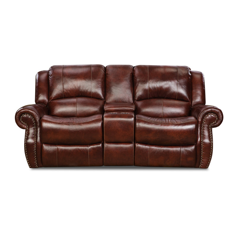 Darby Home Co Additri 3 Piece Leather Reclining Living Room Set